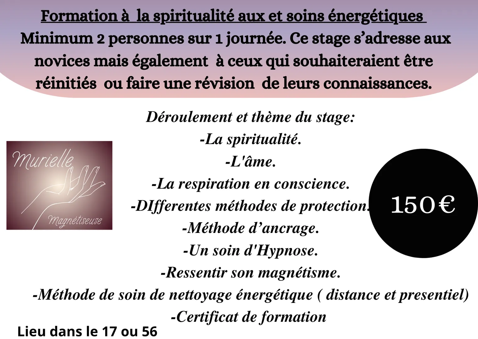 Formation spirituelle énergétique 1 jour