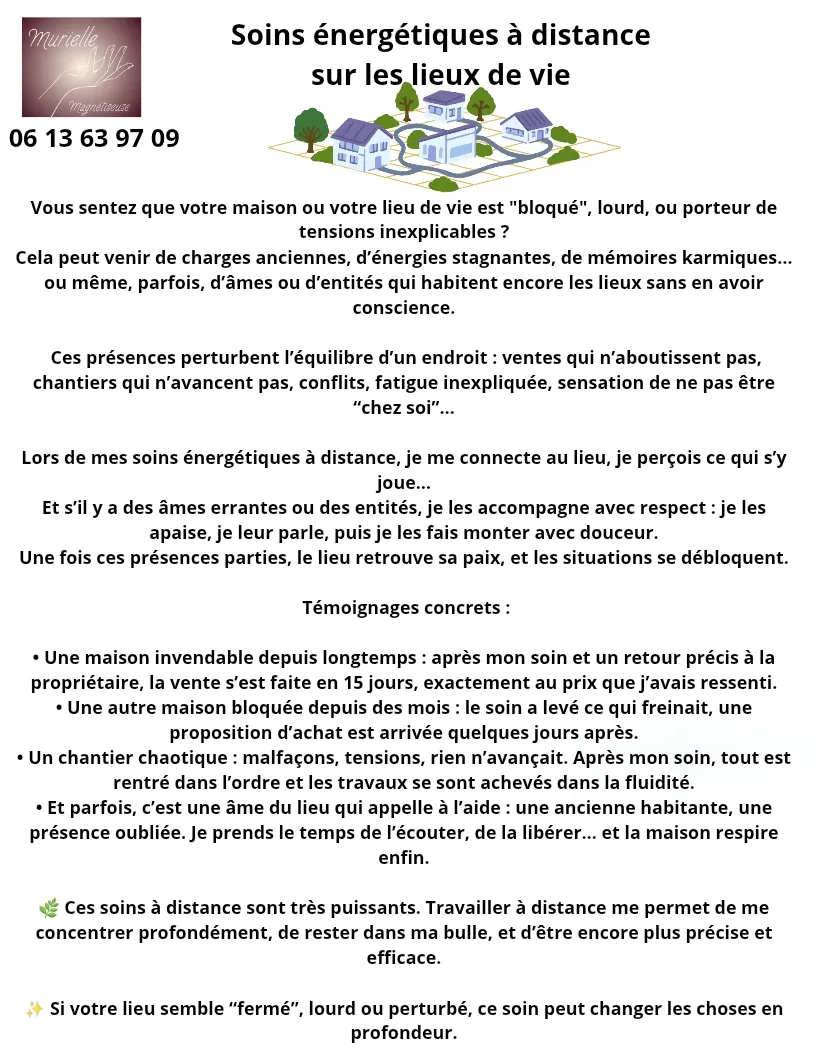 Soin énergétique des lieux