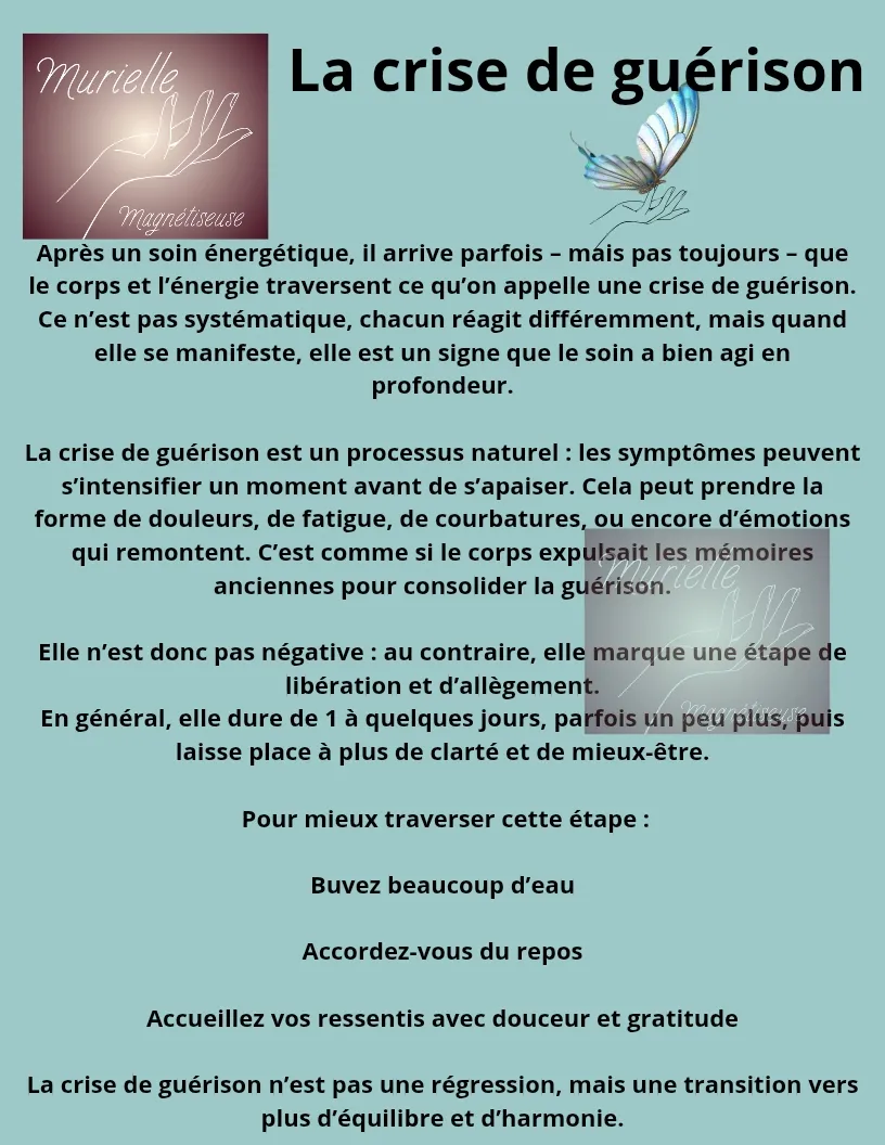 La crise de guérison